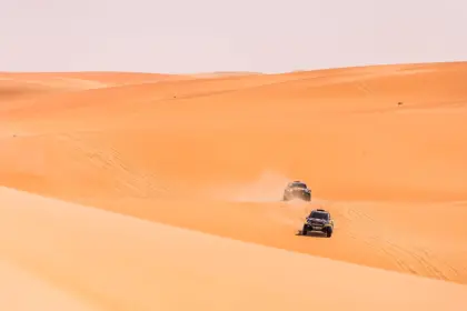 202 CHICHERIT Guerlain (FRA), WINOCQ Alexandre (FRA), Overdrive Racing Toyota Hilux Overdrive, FIA W2RC, action during the Stage 2 of the 2024 Abu Dhabi Desert Challenge, on February 28, 2024 between Al Dhannah and Mzeer’ah, United Arab Emirates © A.S.O/DPPI/B.Roux